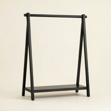 Fern Branch Empty Garment Rack - Black (synthetic illustration; no displayed measurements)