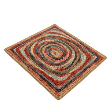 Hurst Abstract Braided Cotton Multicolor Area Rug