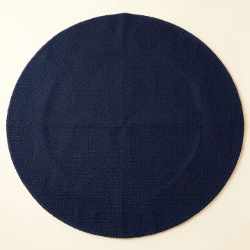 Pine Canyon Round Area Rug - Navy (synthetic illustration; no displayed measurements)