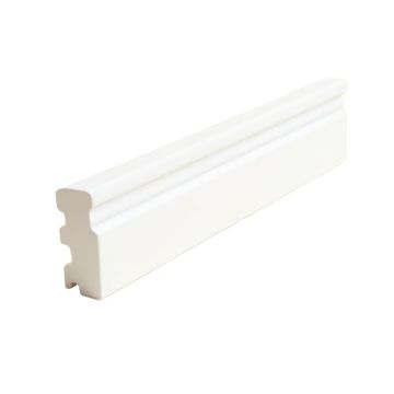 High Density Polyurethane , Primed White 7 7/8 '' H X 78 '' W X 5/8 '' D Chair Rail