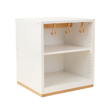 Lake Bend Empty Mug-Storage Cabinet Insert - White