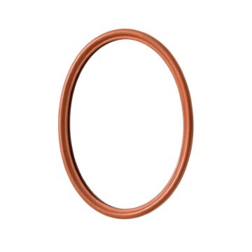 Brook Bend Framed Wall Mirror - Terracotta