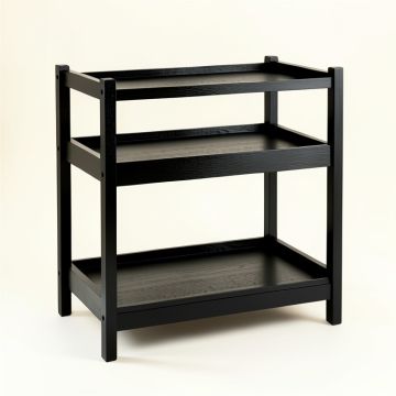 Meadow Bend Empty Countertop Canister Rack - Black (synthetic illustration; no displayed measurements)