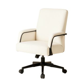 Fashion Casual Lift Chair Office Work Chair Beauty Salon Chair White