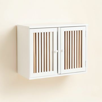 Briar Crest Wall-Mounted Entry Cabinet - White (synthetic illustration; no displayed measurements)