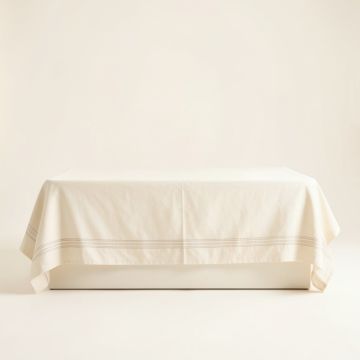 Cove Bluff Flat Bed Sheet - Ivory (synthetic illustration; no displayed measurements)