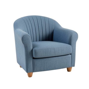 Clay Bend Upholstered Armchair - Blue