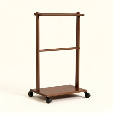 Jackman 47.24 '' Heavy Duty Free-Standing Portable Garment Rack Closet Organizer (synthetic illustration; no displayed measurements)