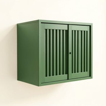 Birch Canyon Wall-Mounted Entry Cabinet - Green (synthetic illustration; no displayed measurements)