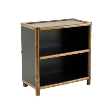 Sage Bend Low Bookcase - Black (synthetic illustration; no displayed measurements)