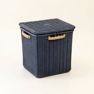 Spruce Arc Laundry Hamper - Navy (synthetic illustration; no displayed measurements)