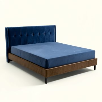 Mystere Upholstered Low Profile Standard Bed (synthetic illustration; no displayed measurements)