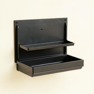 Meadow Canyon Empty Wall-Mounted Tool Organizer Panel - Black (synthetic illustration; no displayed measurements)