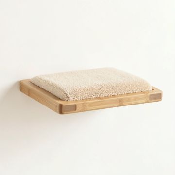 Flint Dale Wall-Mounted Cat Perch - Beige (synthetic illustration; no displayed measurements)