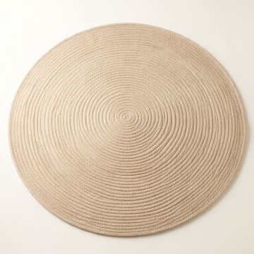 Hill Canyon Round Area Rug - Beige (synthetic illustration; no displayed measurements)
