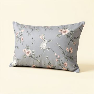 Bunny Floral Body Pillowcase (synthetic illustration; no displayed measurements)