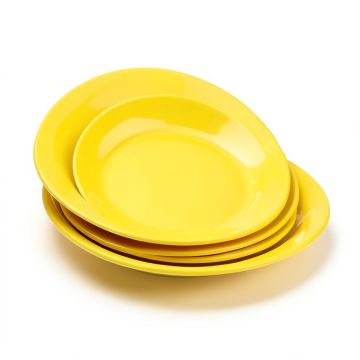 Riverdale Bamboo , Pineapple 16 Piece Melamine Dinnerware Set , Service For 4 (synthetic illustration; no displayed measurements)