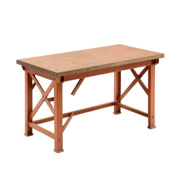 Ridge Bluff Empty Workshop Workbench - Terracotta