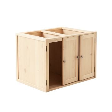 Hill Bridge Empty Furniture-Style Litter Enclosure - Beige