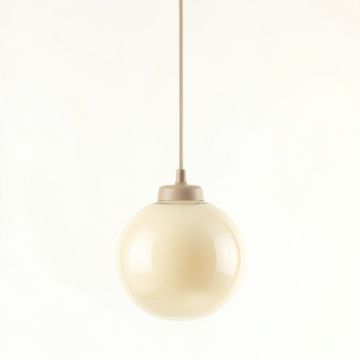 Glen Brook Pendant Light Suspended From One Plain Cable - Cream (synthetic illustration; no displayed measurements)