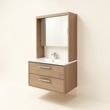 16 '' Wall Mounted Single Bathroom Vanity (synthetic illustration; no displayed measurements)