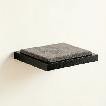 River Crest Wall-Mounted Cat Perch - Black (synthetic illustration; no displayed measurements)