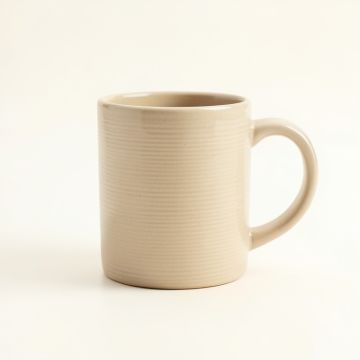 Hazel Crossing Ceramic Mug - Beige (synthetic illustration; no displayed measurements)