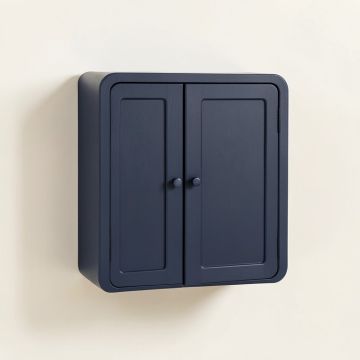 Fern Crossing Wall-Mounted Entry Cabinet - Navy (synthetic illustration; no displayed measurements)