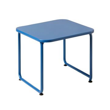 Maple Arc Compact Balcony Table - Blue