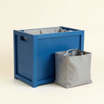 Ridge Dell Laundry Sorting Station With Plain Removable Bags - Blue (synthetic illustration; no displayed measurements)