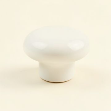 Birch Crest Cabinet Knob Without Packaging - White (synthetic illustration; no displayed measurements)