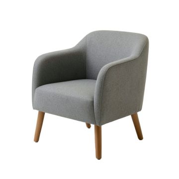Eljah Mid-Century Side Chair In Gray