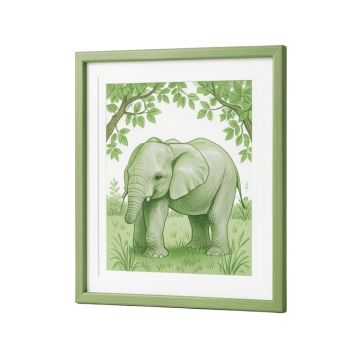 Nursery Elephant Framed Painting Print
