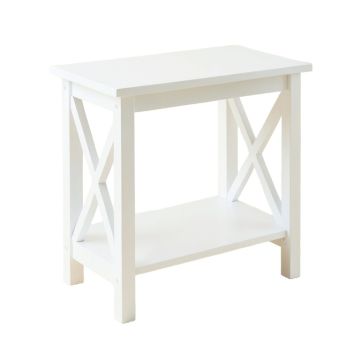 Hazel Canyon Side Table - White