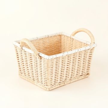 Hazel Branch Empty Storage Basket - White (synthetic illustration; no displayed measurements)