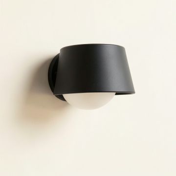 Linden Bluff Wall Sconce Mounted On A Plain Wall - Black (synthetic illustration; no displayed measurements)