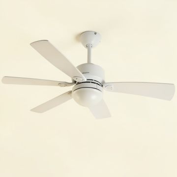 52 '' Mequon 5 Blade Ceiling Fan With Remote , Light Kit Included (synthetic illustration; no displayed measurements)