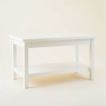 Ash Arc Empty Workshop Workbench (synthetic illustration; no displayed measurements)