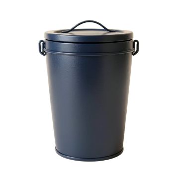 Elm Bend Storage Canister With Lid - Navy