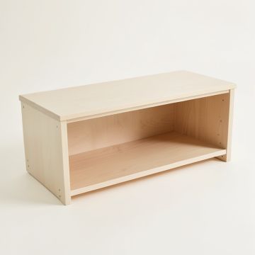 Slate Crest Shoe Storage Bench - Ivory (synthetic illustration; no displayed measurements)