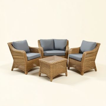 Stickel 3 Piece Rattan Seating Group (synthetic illustration; no displayed measurements)