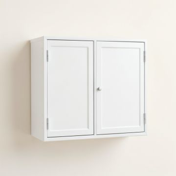 Cove Bridge Wall-Mounted Entry Cabinet - White (synthetic illustration; no displayed measurements)