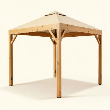 Meridian 14 Ft. W X 12 Ft. D Solid Wood Patio Gazebo (synthetic illustration; no displayed measurements)