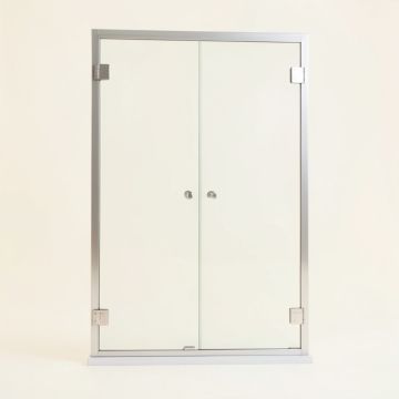 Lese 60 '' X 70.38 '' Bypass Semi-Frameless Shower Door (synthetic illustration; no displayed measurements)
