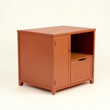 Laurel Branch Freestanding Laundry Folding Counter - Terracotta (synthetic illustration; no displayed measurements)