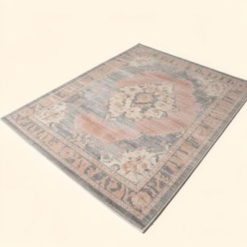 Skye Oriental Blush/Gray Area Rug (synthetic illustration; no displayed measurements)
