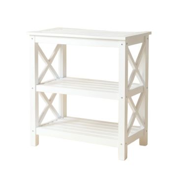 Hazel Bridge Empty Seed-Starting Shelving Unit Without Lights - White