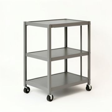 Laurel Dell Empty Rolling Workshop Cart - Gray (synthetic illustration; no displayed measurements)