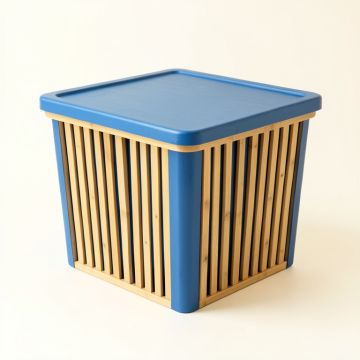 Heath Bridge Laundry Hamper - Blue (synthetic illustration; no displayed measurements)