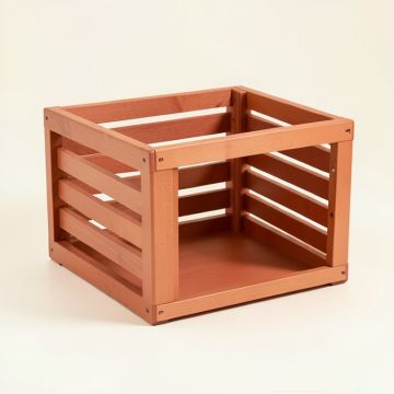 Birch Arc Empty Furniture-Style Pet Crate (synthetic illustration; no displayed measurements)